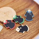 10pcs Enamel Robes Charm Clothes Jewelry Earring Bracelet Necklace Charms