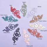 50pcs Filigress Long Flower Charms Earring Pendant DIY Jewelry Decoration
