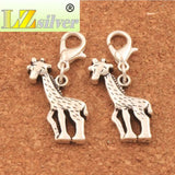 Giraffe Fawn Charms Clasp Lobster Trigger Clip 12Pcs C038
