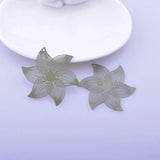 30pcs AB5789 45mm Filigree Flower Charms for Jewelry Making