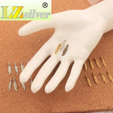 Feather Charm Beads 100Pcs Tibetan Silver Pendants DIY Jewelry