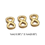 10Pcs Stainless Steel Infinity Symbol Pendant for DIY Jewelry Making