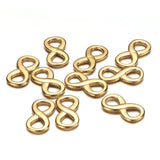 10Pcs Stainless Steel Infinity Symbol Pendant for DIY Jewelry Making