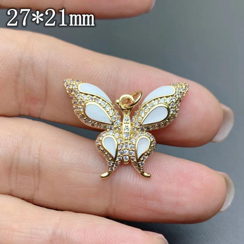 Rhinestones Butterfly Pendant for DIY Jewelry Making