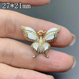 Rhinestones Butterfly Pendant for DIY Jewelry Making
