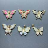 Rhinestones Butterfly Pendant for DIY Jewelry Making