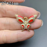 Rhinestones Butterfly Pendant for DIY Jewelry Making