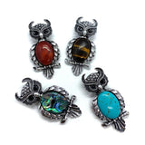 Abalone Shell Metal Eagle Pendant Necklace Charm DIY Jewelry