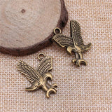 10pcs Antique Bronze Eagle Charms For Jewelry Making