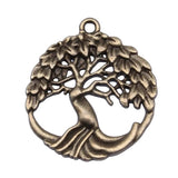 10pcs Antique Bronze Tree Charms For Jewelry Making