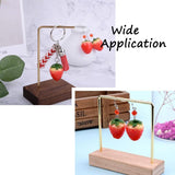 10pcs Red Strawberry Resin Charms Pendant for DIY Earrings Necklaces Jewelry