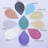 50pcs AB1394 Silver Water Drop Charm Pendant Earring Findings