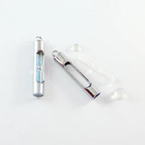 2PCS Glass Vial Pendants Locket Charms Cylinder Bottle Charm