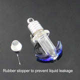 5PCS Anchor Name on Rice Glass Vial Pendant DIY Charms