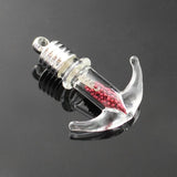 5PCS Anchor Name on Rice Glass Vial Pendant DIY Charms