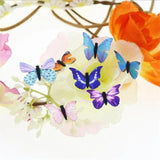 10PCS 3D Fabric Butterfly Wings Fridge Sticker Scrapbooking