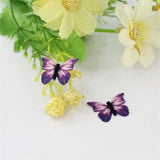 10PCS 3D Fabric Butterfly Wings Fridge Sticker Scrapbooking