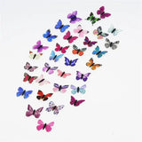 10PCS 3D Fabric Butterfly Wings Fridge Sticker Scrapbooking
