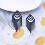 30pcs Brass Filigree Tassels Charms Earring Pendant DIY Jewelry Making