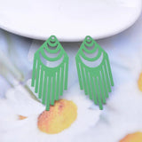 30pcs Brass Filigree Tassels Charms Earring Pendant DIY Jewelry Making