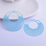 30pcs AB2897 41mm Filigree Big Round Charms Circular Pendant DIY Earring