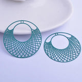 30pcs AB2897 41mm Filigree Big Round Charms Circular Pendant DIY Earring