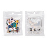 20pcs Space Astronaut Enamel Charms for DIY Jewelry Making