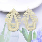 30pcs AB5177 Brass Filigree Red Cream Charms Gray Rose Pendant DIY Earrings