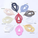 30pcs AB5177 Brass Filigree Red Cream Charms Gray Rose Pendant DIY Earrings