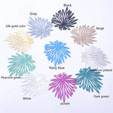 30pcs AD3362 38*33mm Brass Leaves Charms Colorful Pendants DIY Earrings