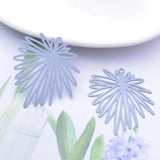 30pcs AD3362 38*33mm Brass Leaves Charms Colorful Pendants DIY Earrings