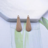 30pcs Copper Enamel Water drop Charms for DIY Earring Making