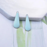 30pcs Copper Enamel Water drop Charms for DIY Earring Making
