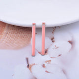 30pcs 3*30mm Copper Enamel Rectangle Charms for Earrings