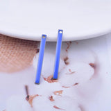 30pcs 3*30mm Copper Enamel Rectangle Charms for Earrings