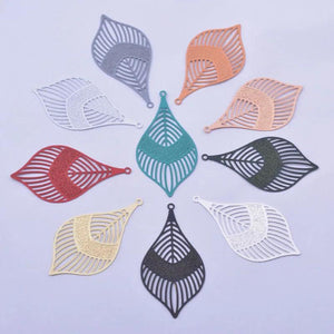 30pcs Brass Thin Charms Earring Jewelry Accessories