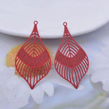 30pcs Brass Thin Charms Earring Jewelry Accessories