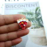 Cake Pizza Charms for Jewelry Making Earring Bracelet Pendant Accessories
