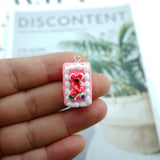 Cake Pizza Charms for Jewelry Making Earring Bracelet Pendant Accessories