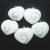 1PC Madagascar Sun Shellfish Fossils Saltwater Shell Charms Pendants