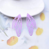 30pcs AB7533 Colorful Angel Wings Charms Pendant for DIY Jewelry Making