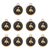 Enamel Bee Charm Set for DIY Jewelry Making