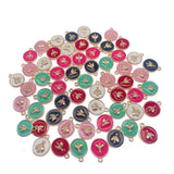 Enamel Bee Charm Set for DIY Jewelry Making