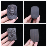 Buddha Statue Ebony Jewelry Amulet Pendant Wood Carving Lucky Amulet