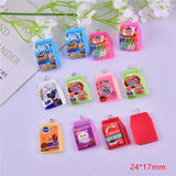 20pcs Pet Dog Cat Food Resin Charms for DIY Jewelry Earrings