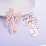 30pcs Green Monstera Leaf Charms Earring Pendant 33*48mm