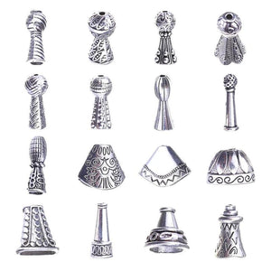 Alloy Beads Caps Antique Silver Jewelry Making Accessories