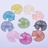 30pcs Brass Painted Thin Charms 35*38mm AB6596