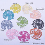 30pcs Brass Painted Thin Charms 35*38mm AB6596