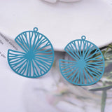 30pcs Brass Painted Thin Charms 35*38mm AB6596